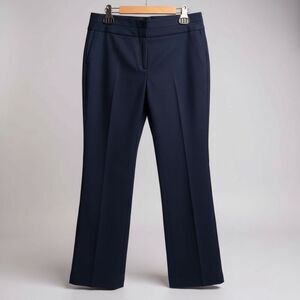 Ann Taylor LOFT Petite 6P Navy Black Dress Pants – Slim Straight Trouser Work